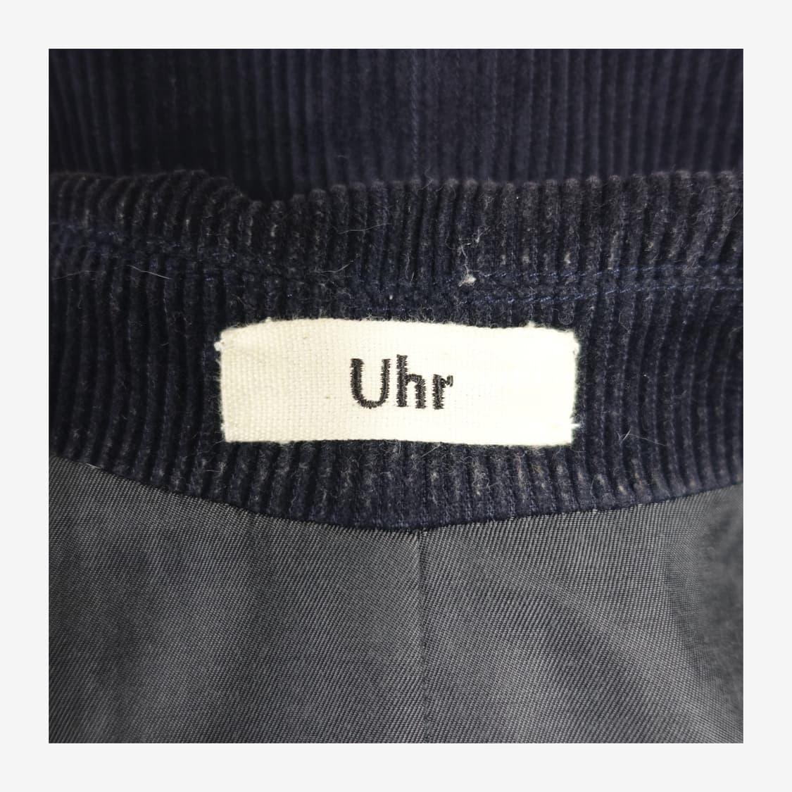 [38, 66] Uhr 18AW 우르 코듀로이 울혼방 오버사이즈 코트 상품이미지8