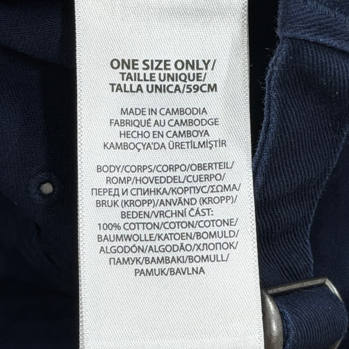 폴로 랄프로렌 QR 포니 코튼 치노 볼캡 모자 네이비 상품이미지5