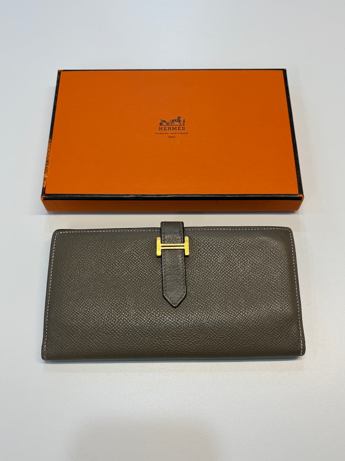 에르메스 베안 장지갑 에토프 금장 상품이미지1