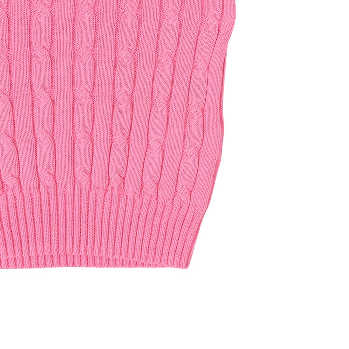 폴로 랄프로렌 핑크 케이블 반팔 니트 상품이미지4