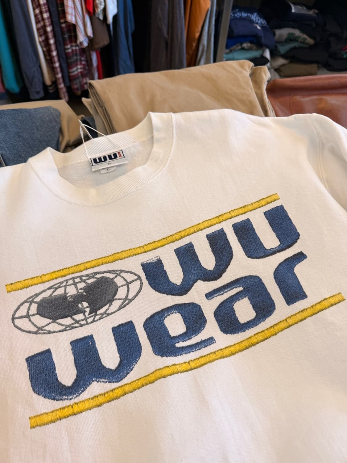  90s wu wear 우웨어 우탱클랜 usa 스웻셔츠 xl 상품이미지2