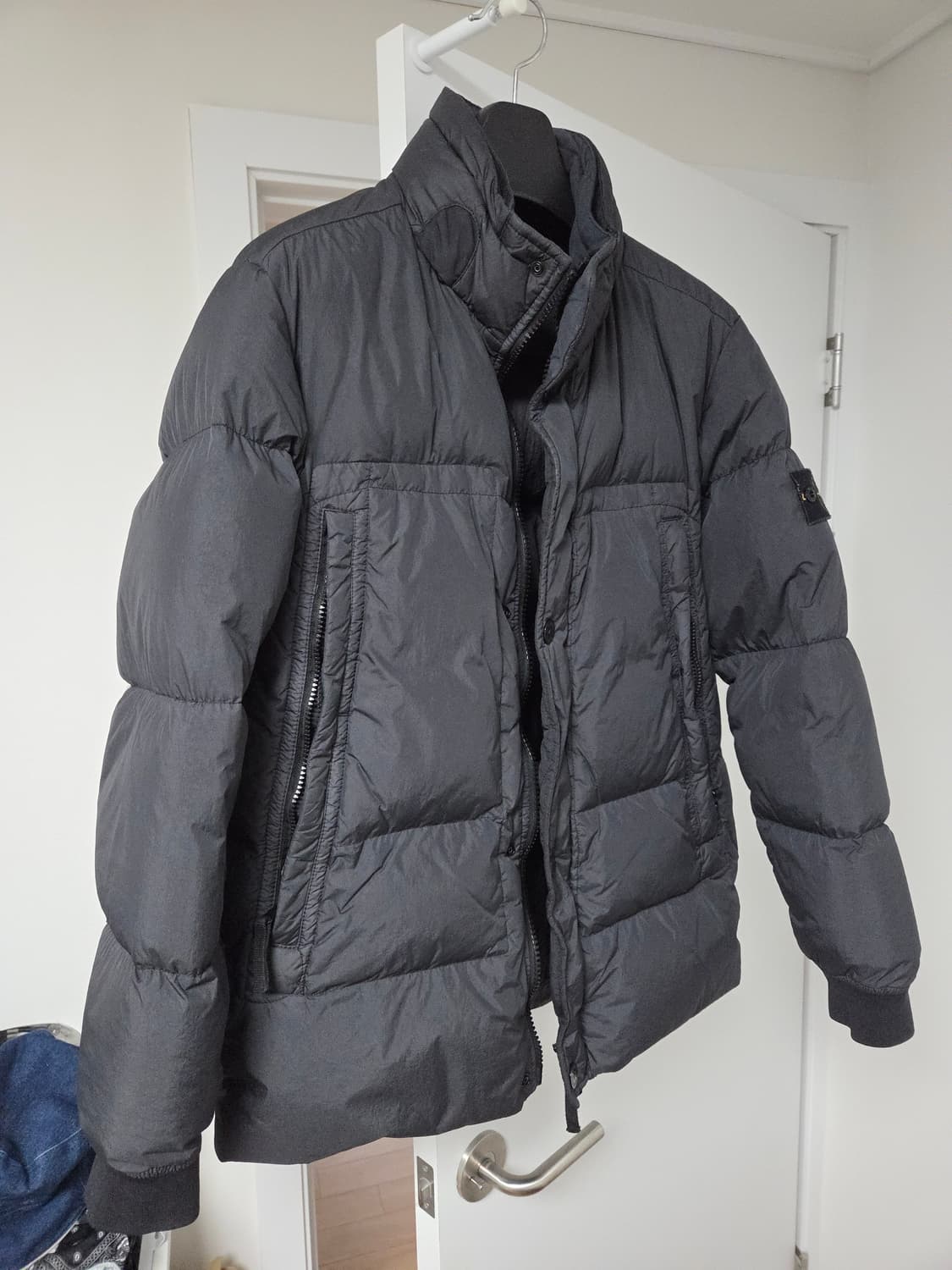 스톤아일랜드 20fw 크링클랩스 논후드 패딩 다크그레이(차콜) M 상품이미지2