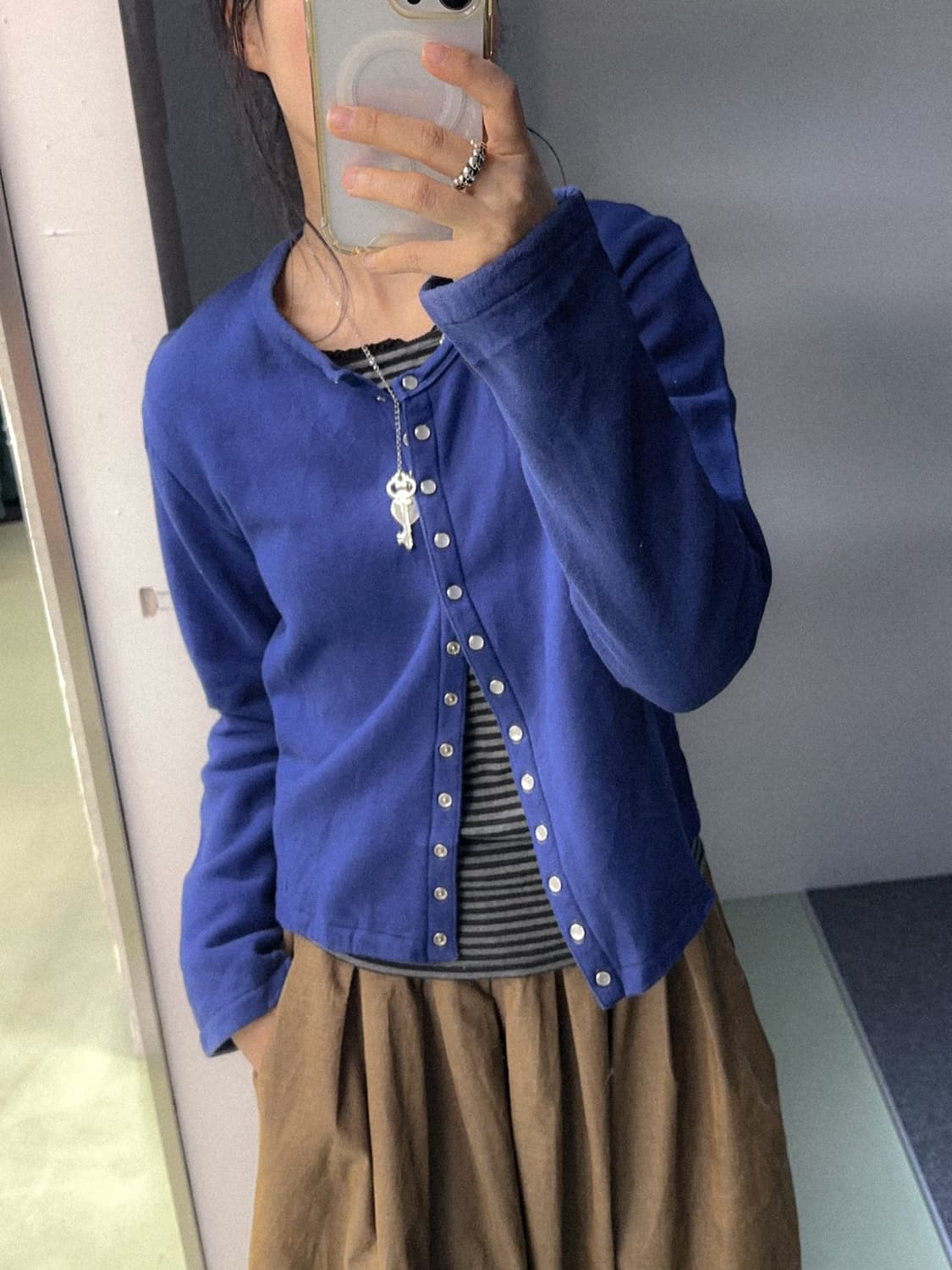 agnes.b blue cotton cardigan 상품이미지7