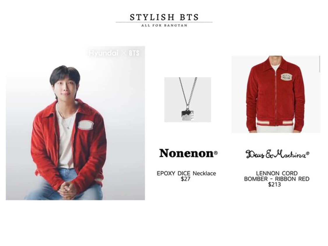 [XL] 데우스 엑스 마키나 레논 코듀로이 봄버 자켓 레드 상품이미지5