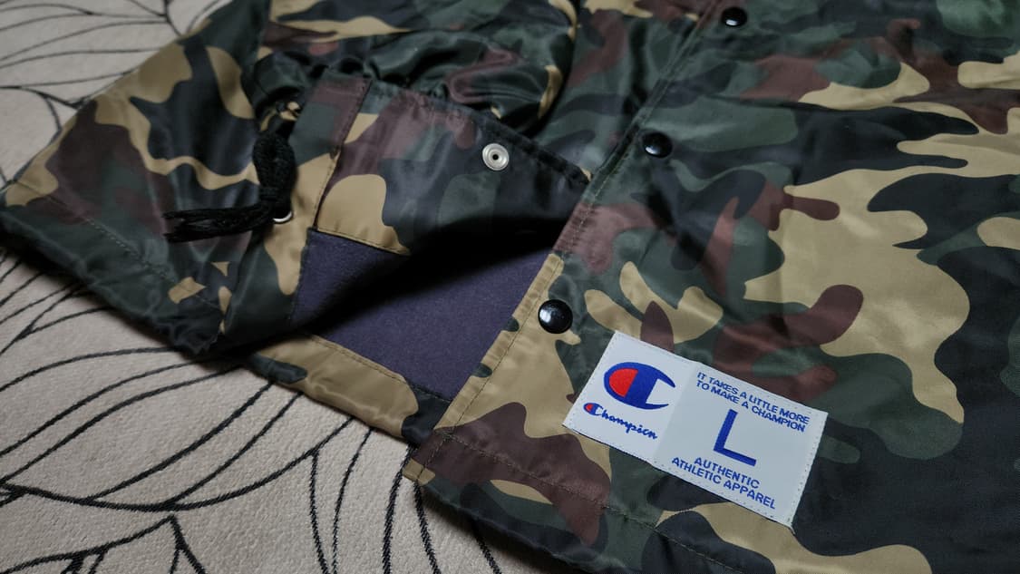 올드스쿨 챔피온 카모 코치 자켓 L 상품이미지3