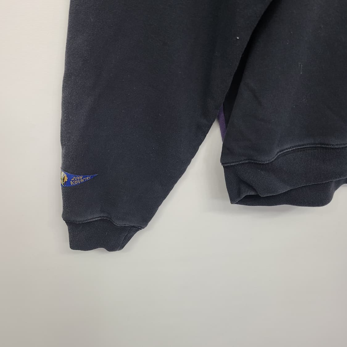 [정품] 캐피탈 투톤 빅 플리스 본 스웻셔츠 블랙 퍼플 (EK-1139) 상품이미지3