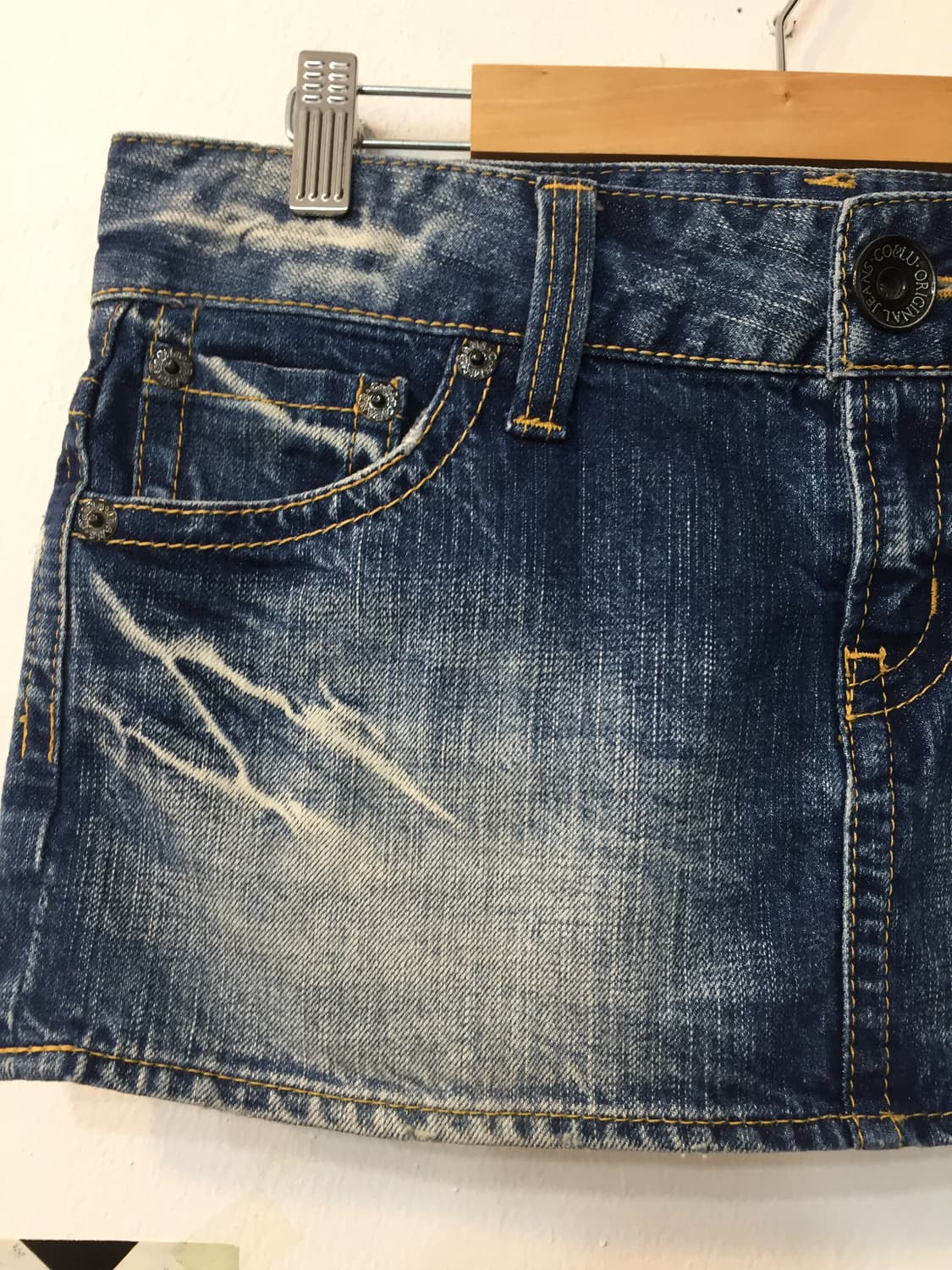 빈티지 로우라이즈 미니 데님스커트 상품이미지3