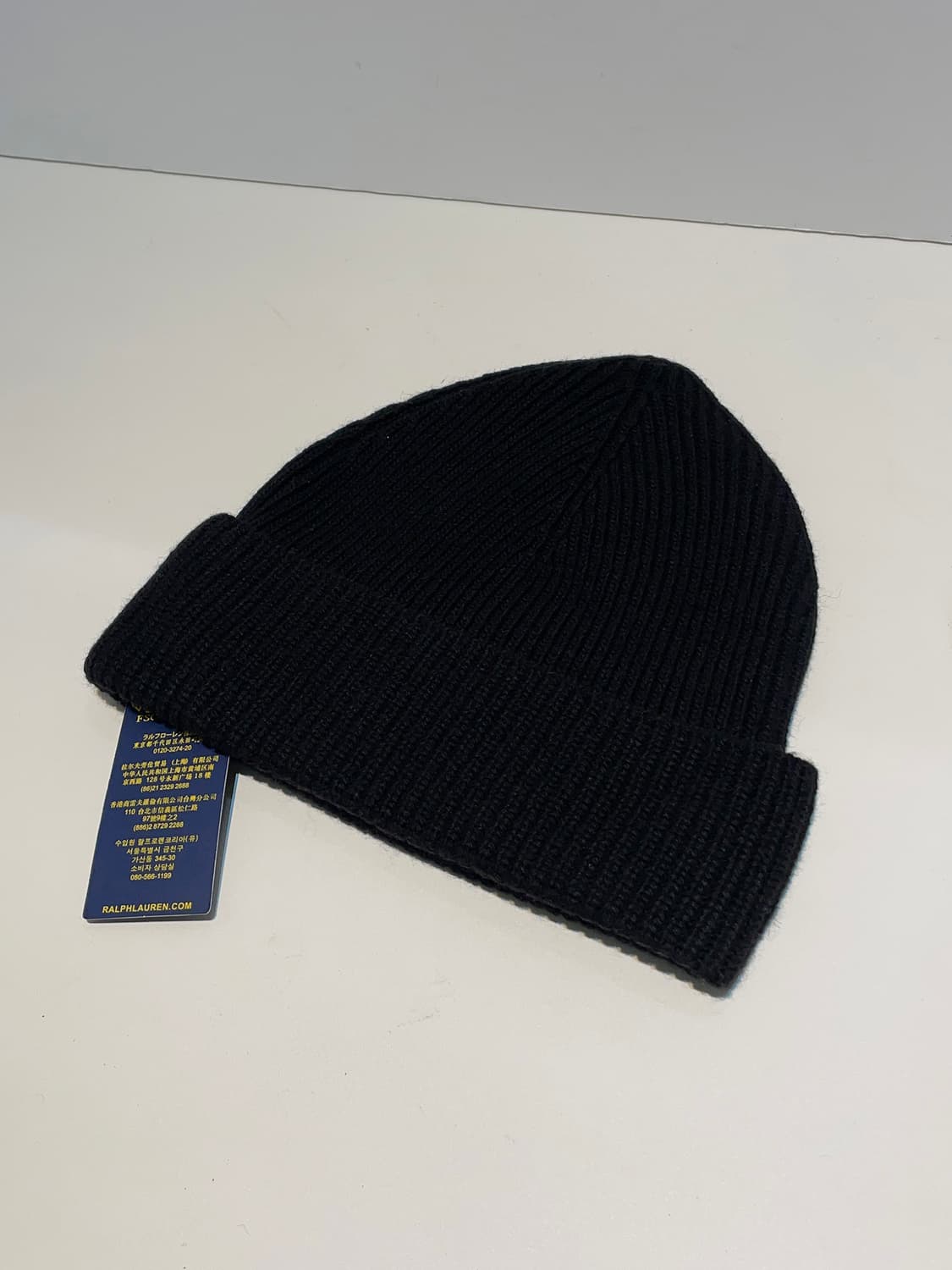 폴로 랄프로렌 베어 블랙 비니 미사용 새 상품 A1544 상품이미지3