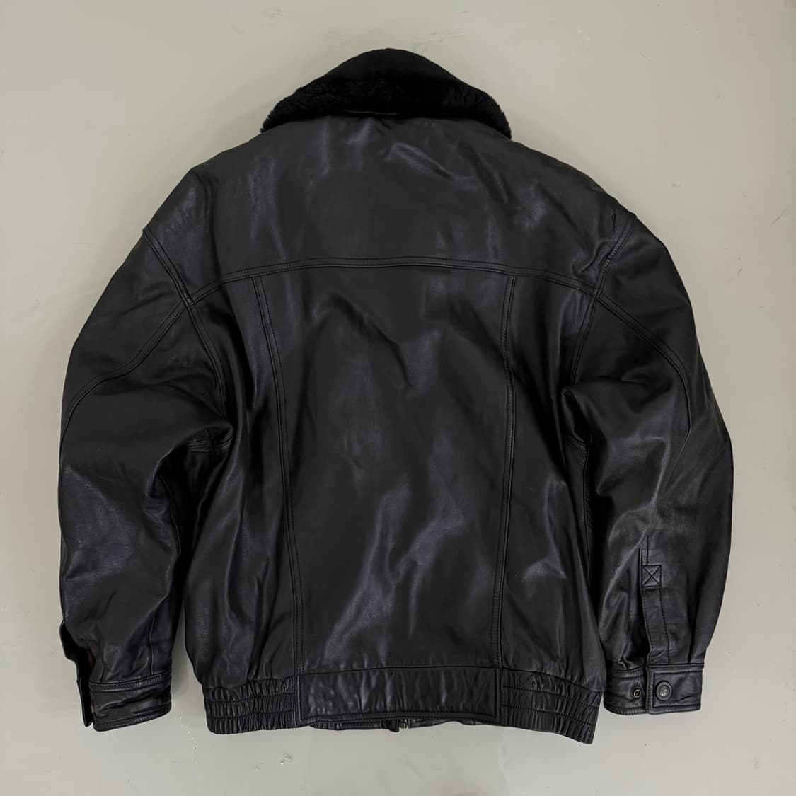 90's 런던 포그 무스탕 가죽 자켓 상품이미지7