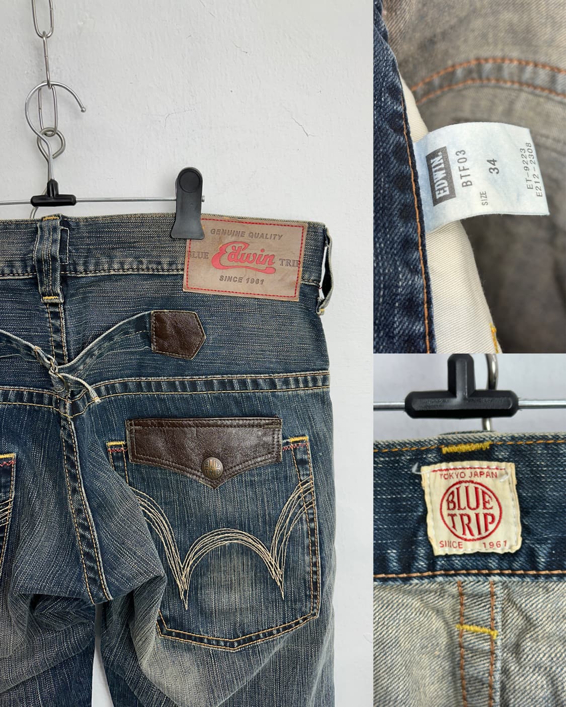 Edwin Blue Trip Cowhide Leather Strap Di 상품이미지9