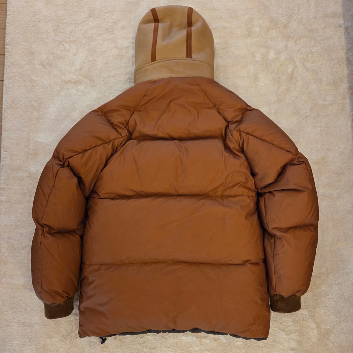 EMMETI 가죽 패딩  브라운 IT48 상품이미지2