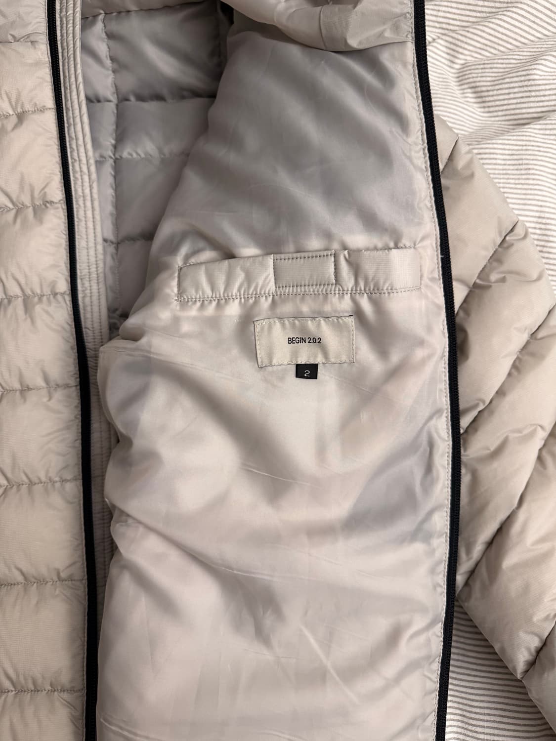 비긴 202 경량패딩 2사이즈 라이트그레이 상품이미지2