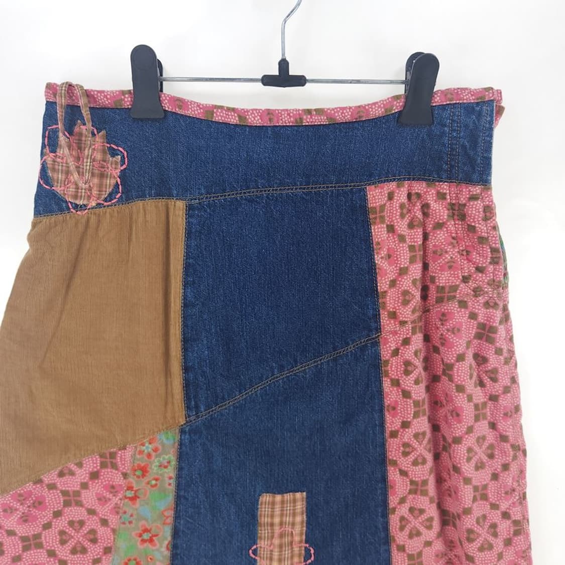 [여36]오일릴리 자수 데님 스커트[Y61-143] 상품이미지2