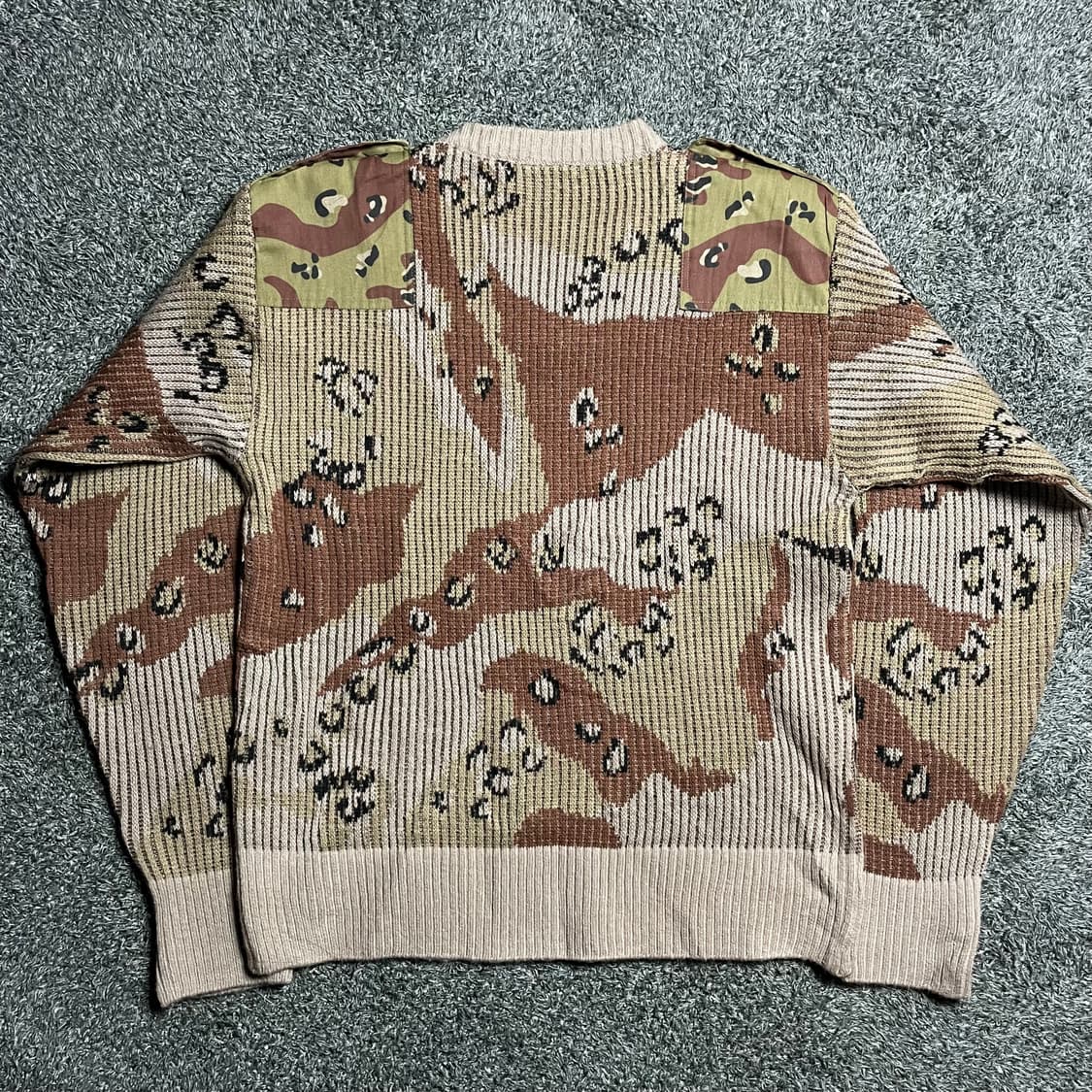 빈티지 데저트 카모 컴뱃 니트 상품이미지4