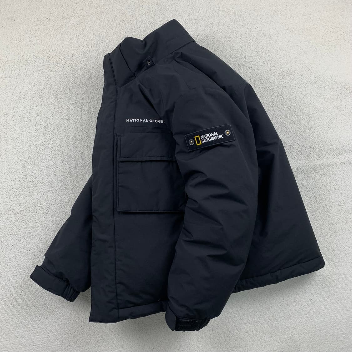 내셔널지오그래픽 듀공 덕다운 숏패딩 블랙 상품이미지1
