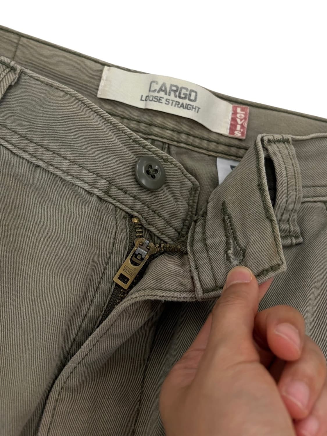 00년대 리바이스 빈티지 카고반바지 카키 (31) 상품이미지3
