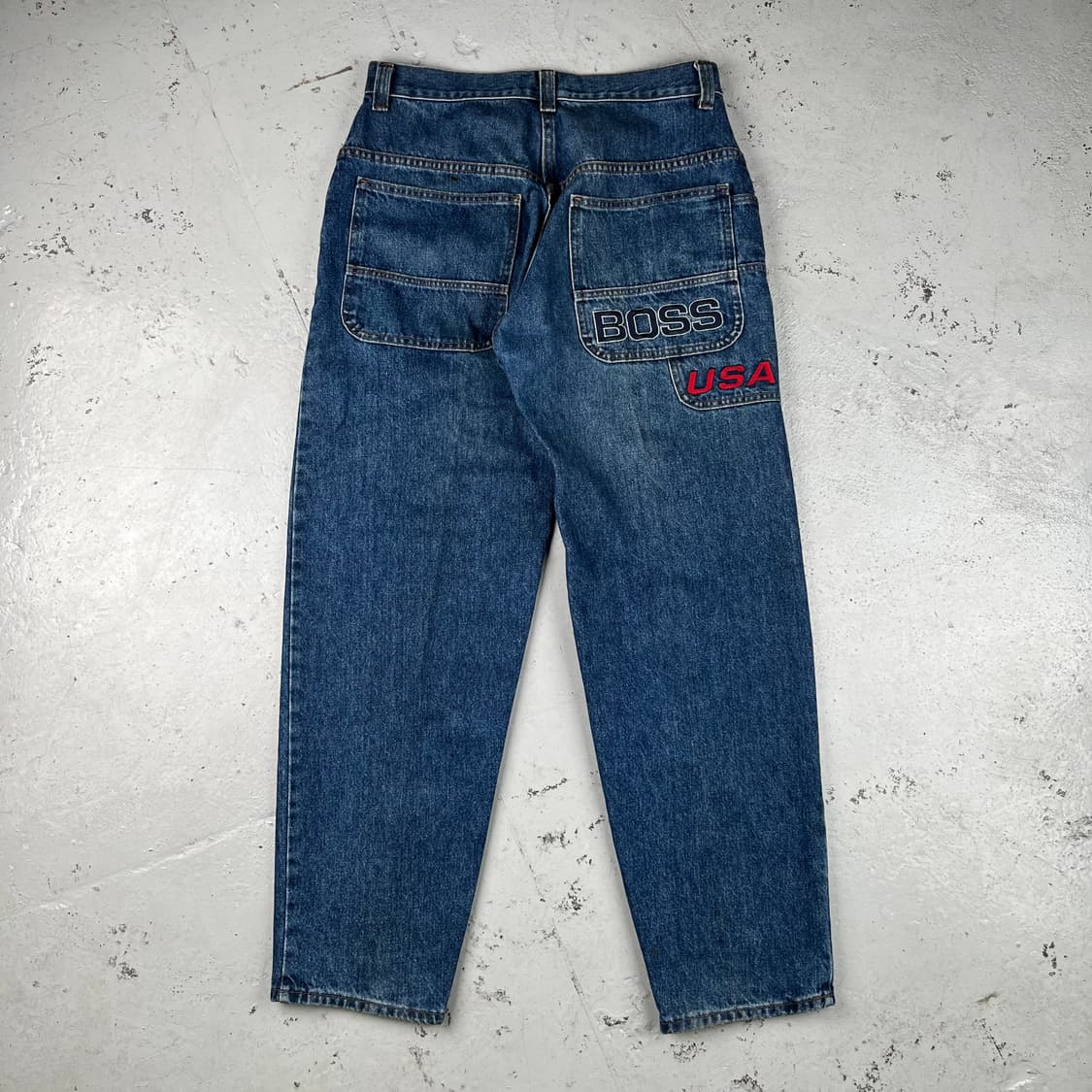빈티지 Boss Jeans 자수 로고 데님 팬츠 상품이미지4
