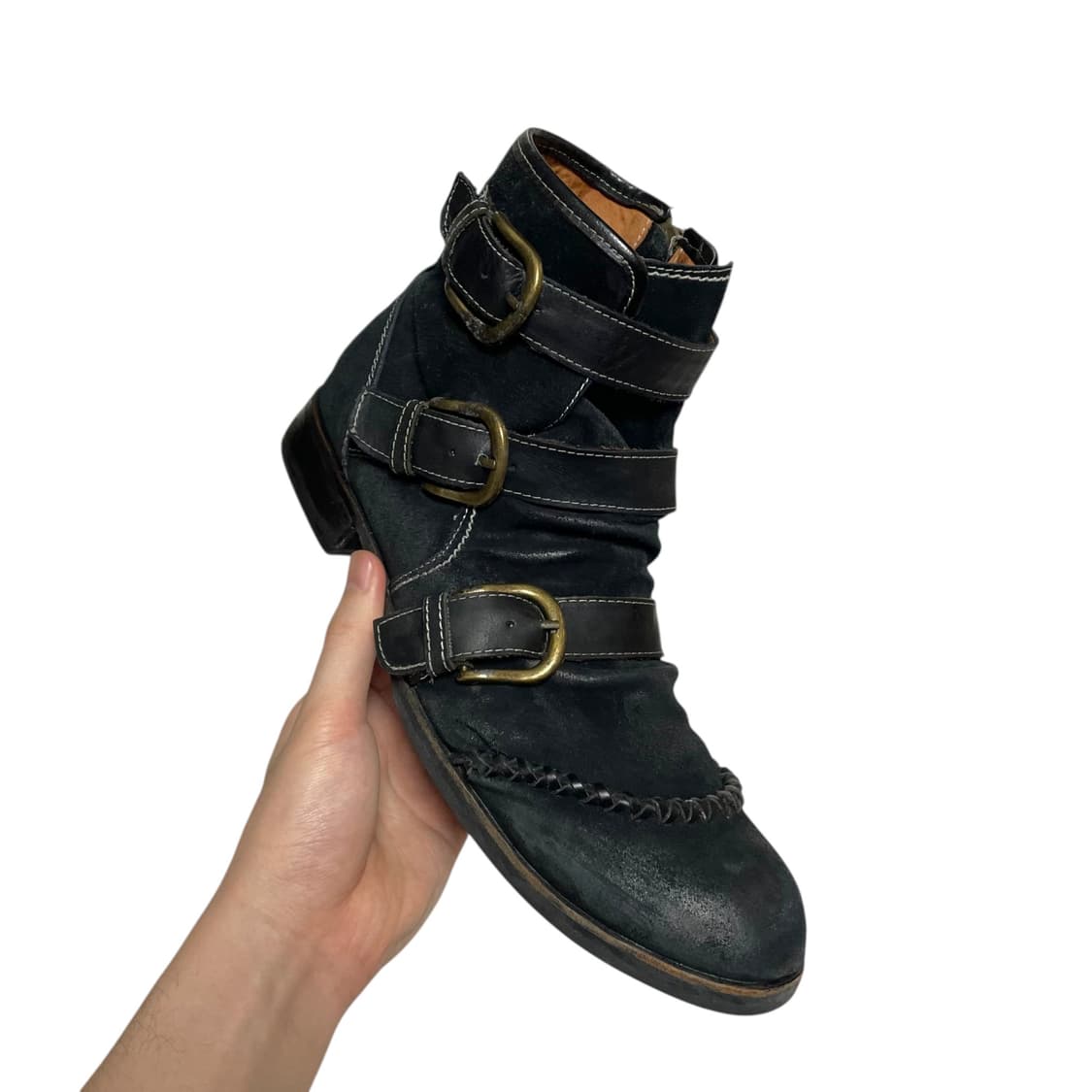 훕데두 주름가공 파이럿 부츠 상품이미지6