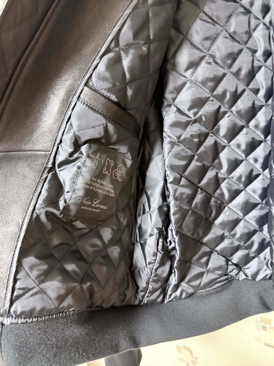 [미사용 새제품] 느와르 라르메스 레더 Ma1 상품이미지6