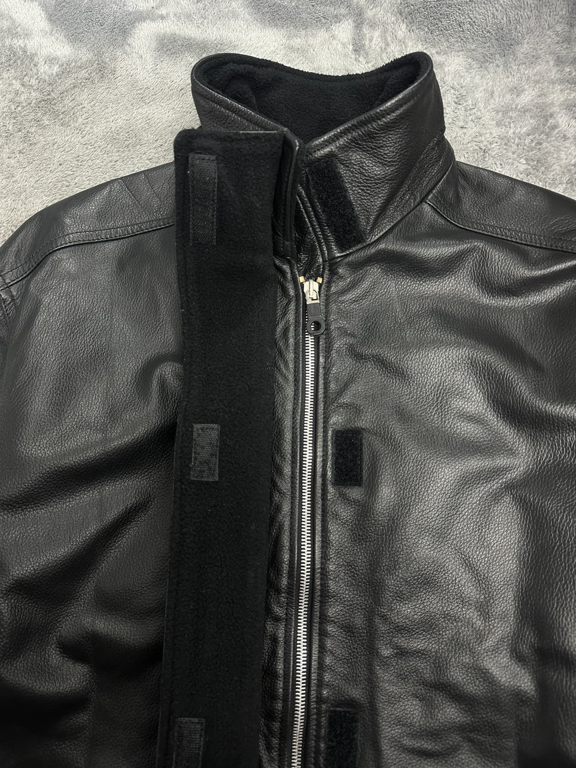 90s Armani Jeans 레더 자켓 M 상품이미지5