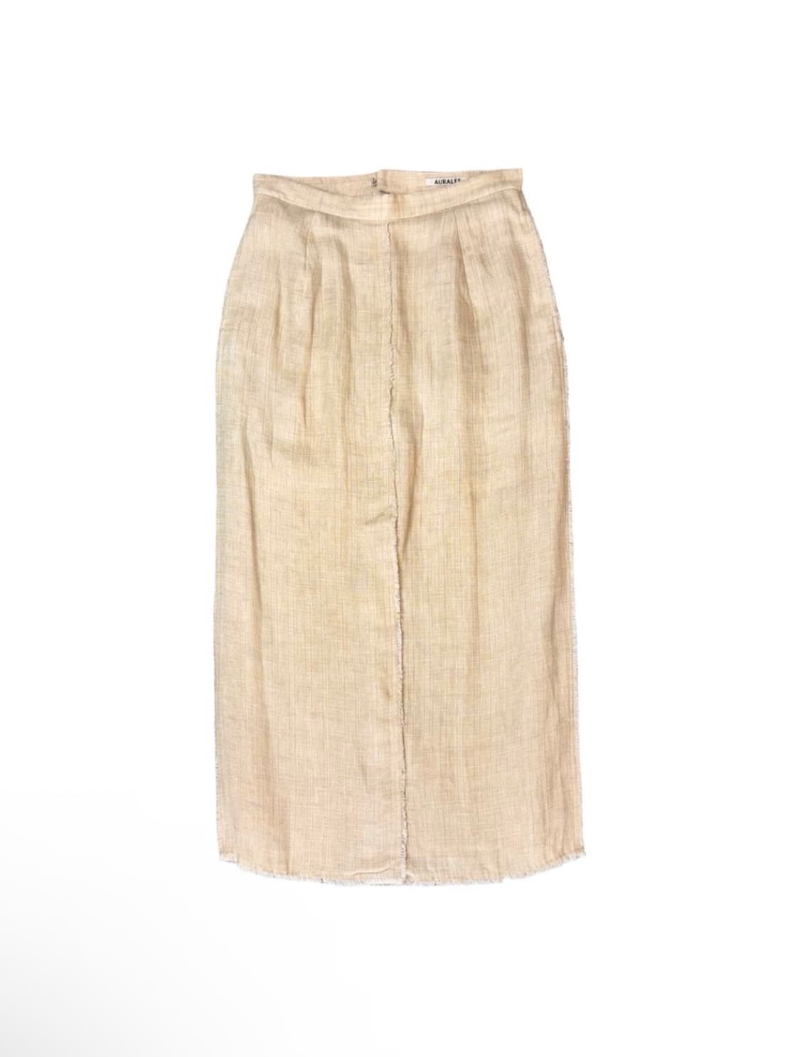 오라리 더블 페이스 프린지 롱스커트 상품이미지1