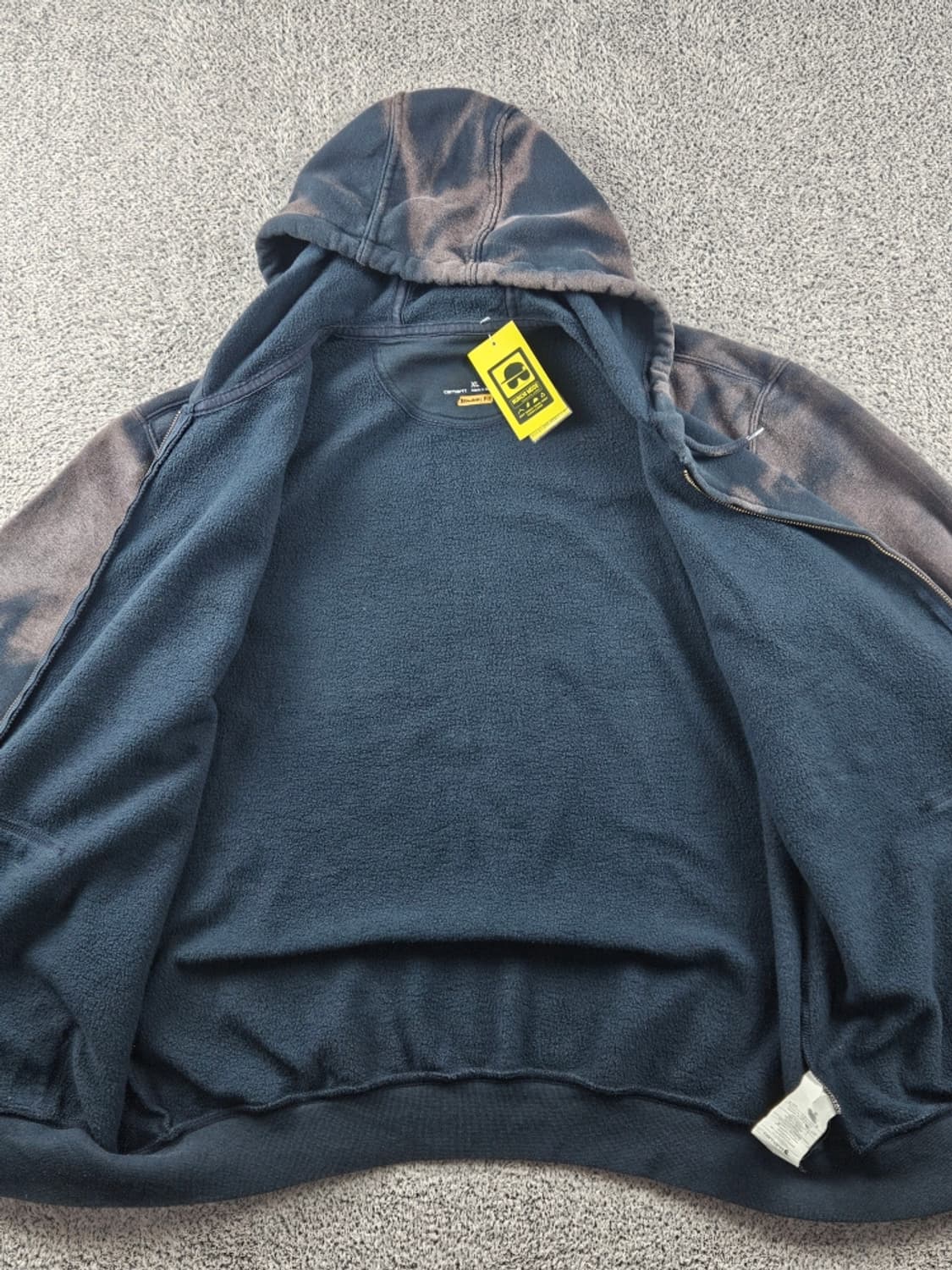 칼하트 다잉 워시드 커스텀 스웻 후드 집업 ( XL ) / 10691 상품이미지10