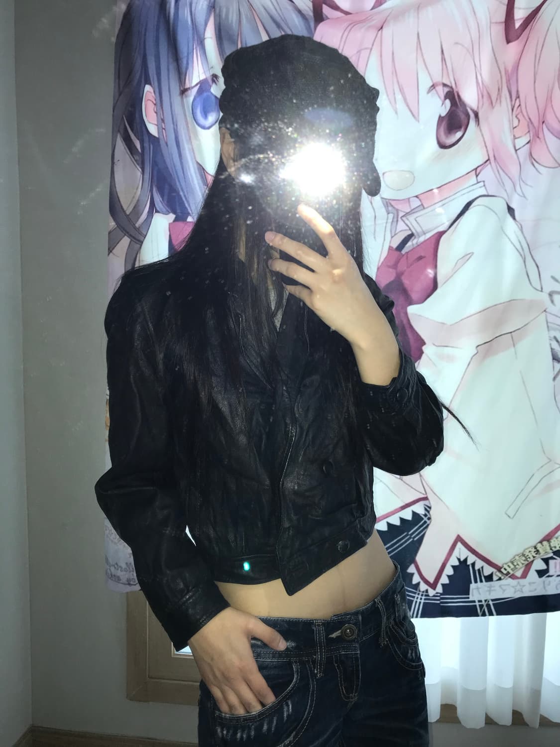 재패니즈 크롭 레더자켓 상품이미지2