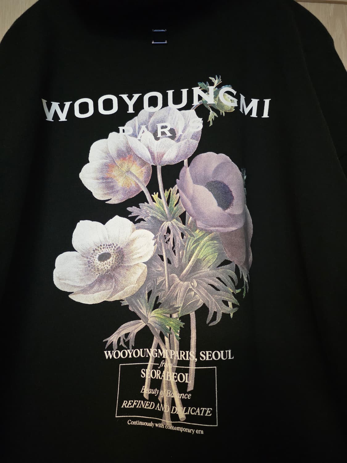 [ 52사이즈 ] 우영미 플라워 백로고 후드티 상품이미지7