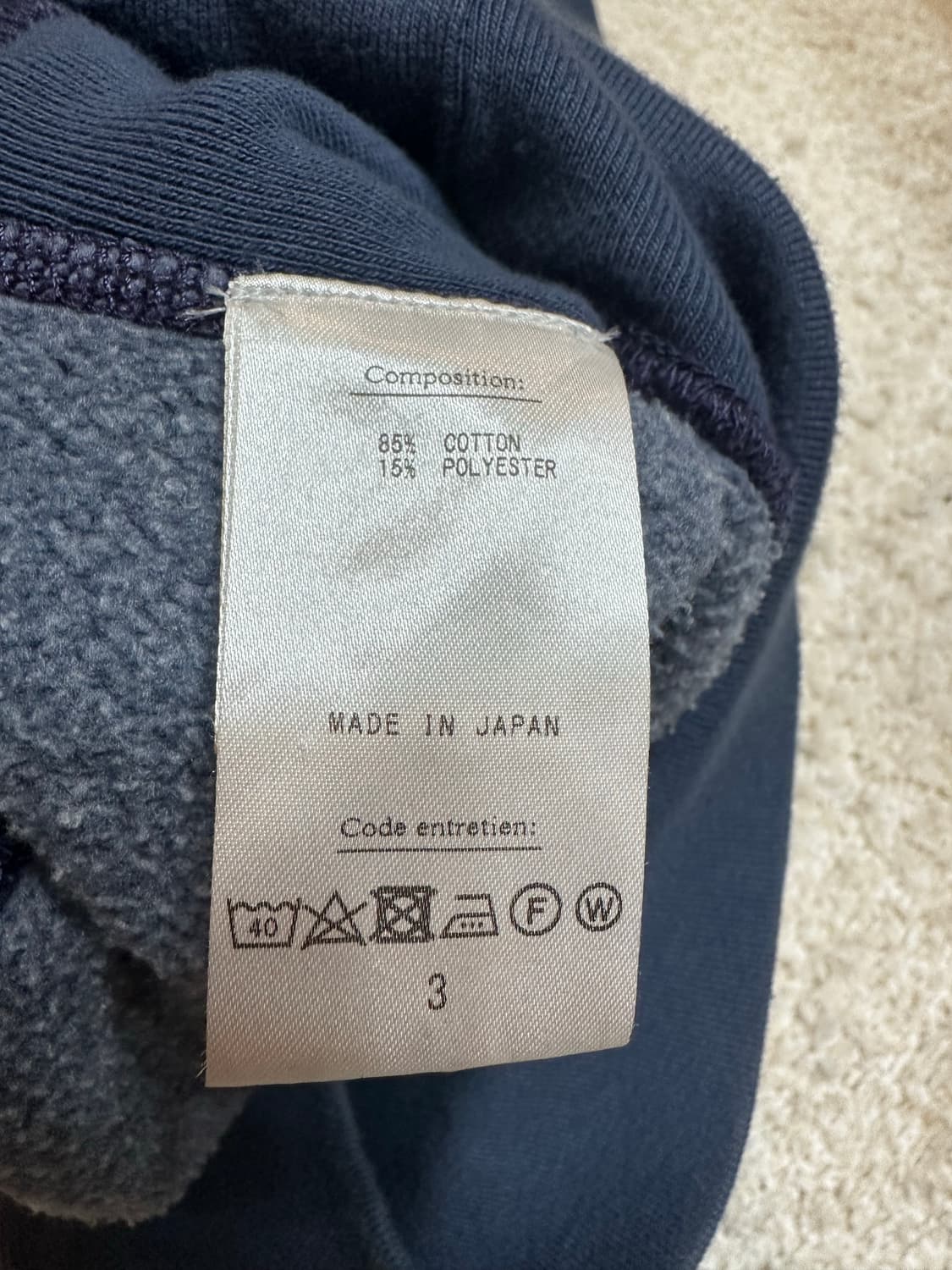 [3] 아프레세 빈티지 스웻 네이비 상품이미지3