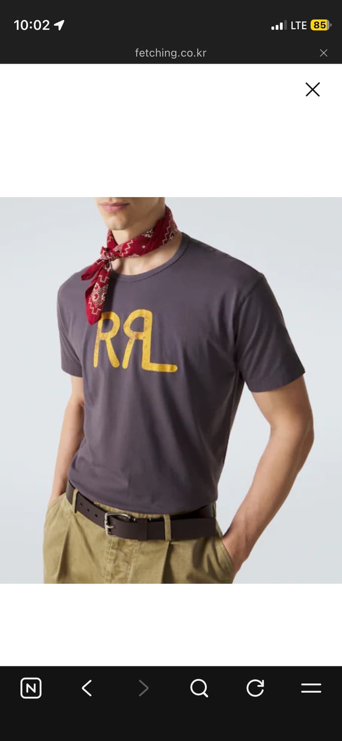 [M] rrl 로고 저지 반팔 티셔츠 상품이미지1