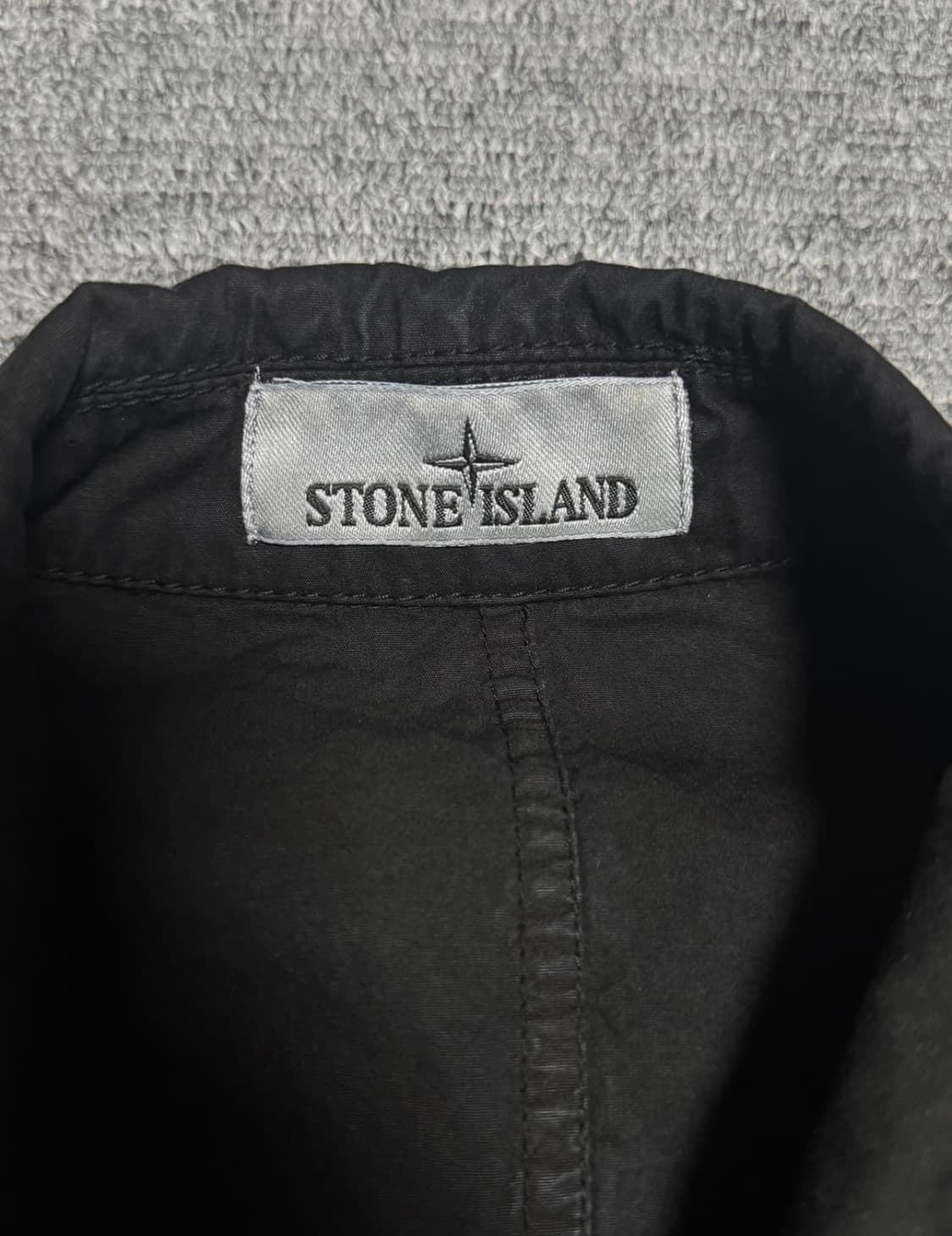 L) 스톤아일랜드 23fw 브러쉬드 오가닉 코튼 오버셔츠 블랙 상품이미지2