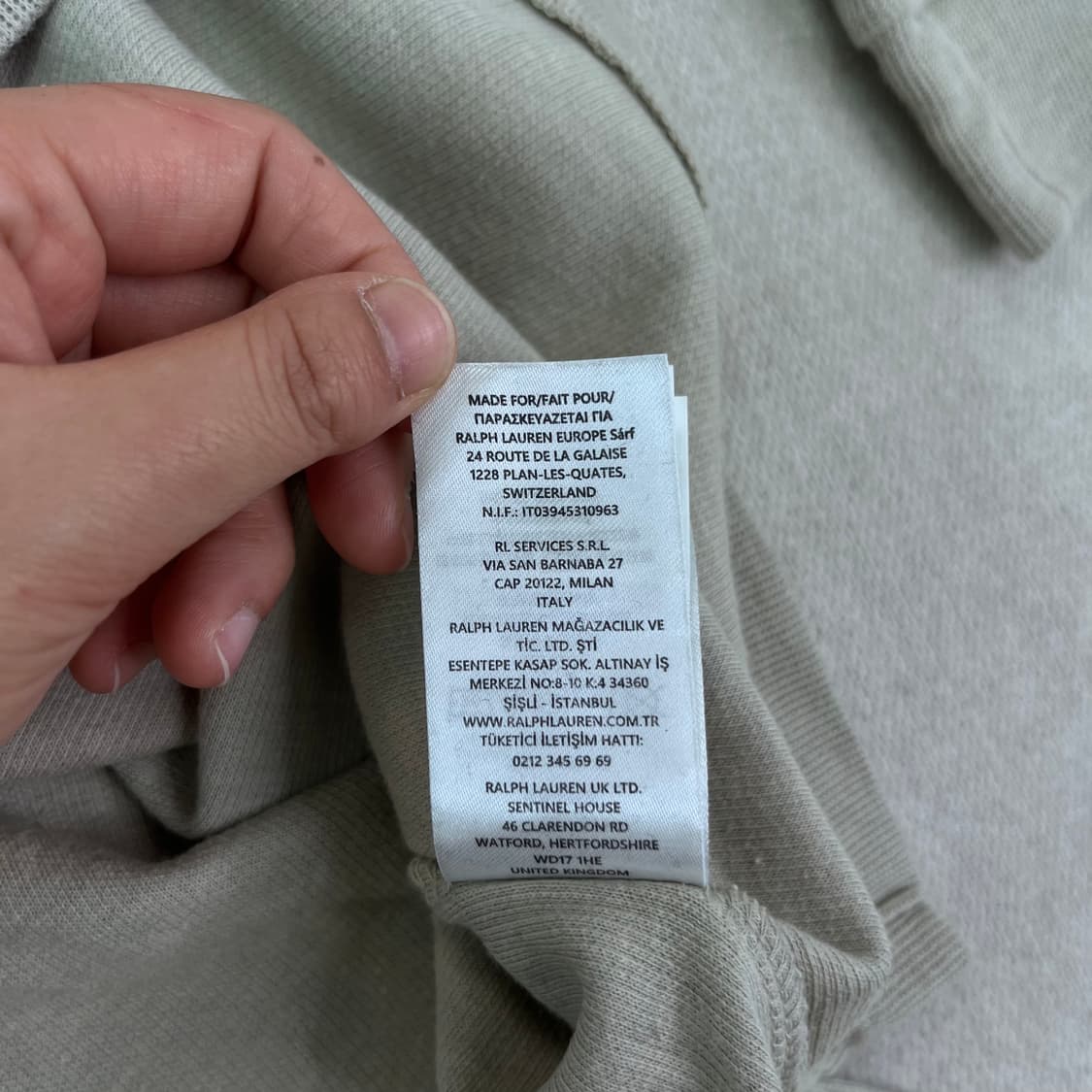 95 폴로랄프로렌 신형 화이트 베이지 니트 반집업 상품이미지8