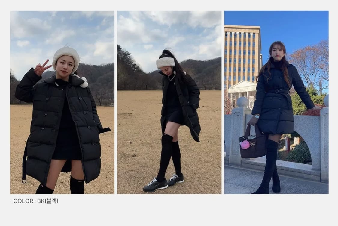 제이디엑스(JDX) 21FW 벨티드 오리털 트랜치 패딩 코트 상품이미지2