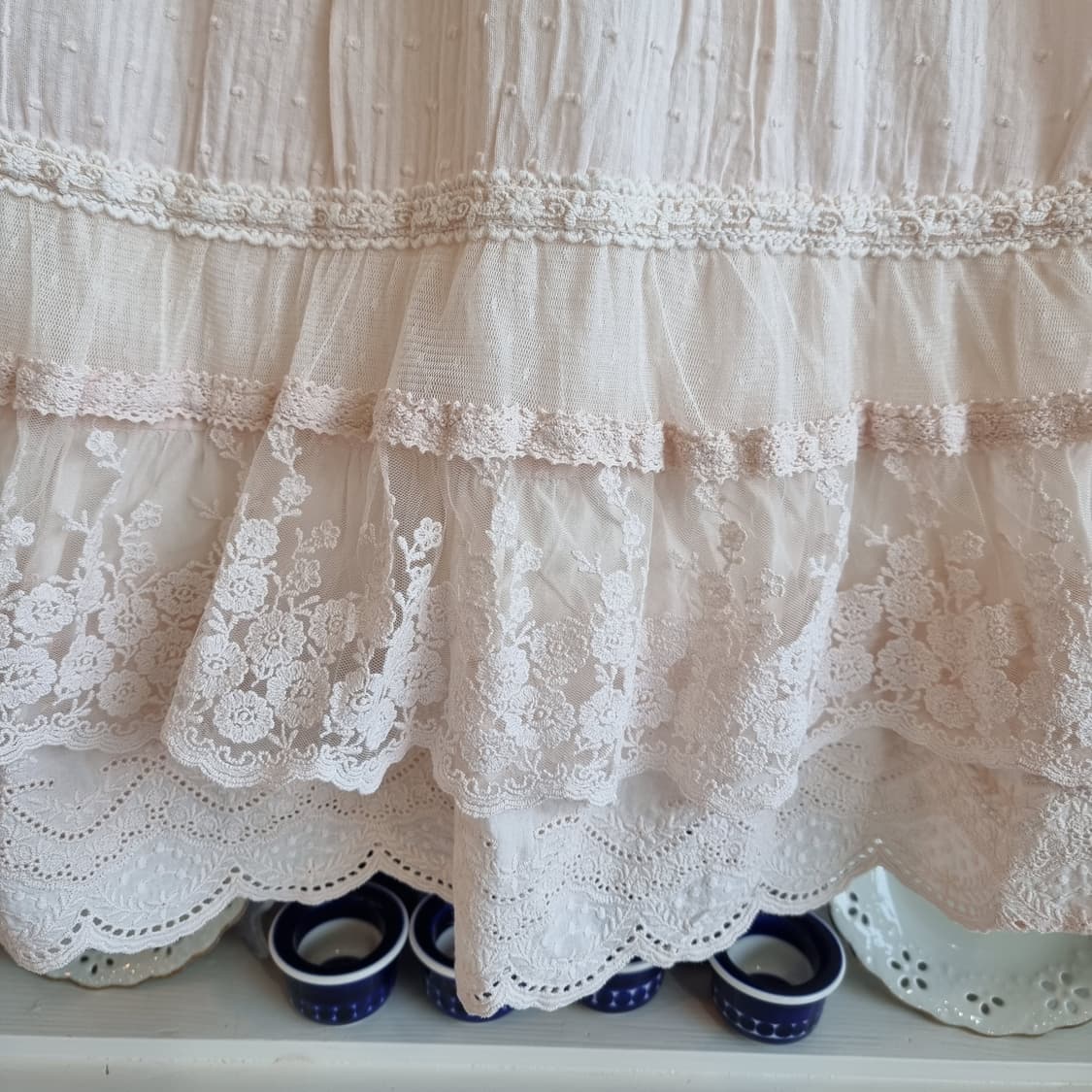 핑크 레이스 미니 원피스 상품이미지4