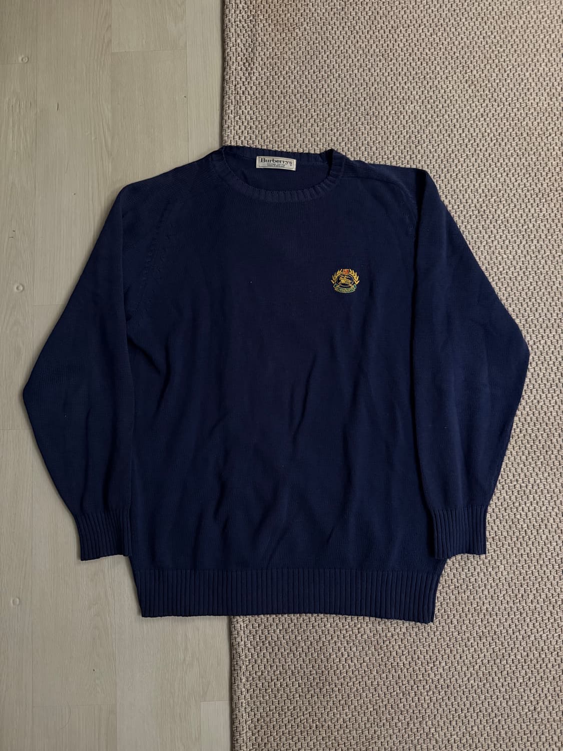 90s 버버리 월계관 로고니트 상품이미지1