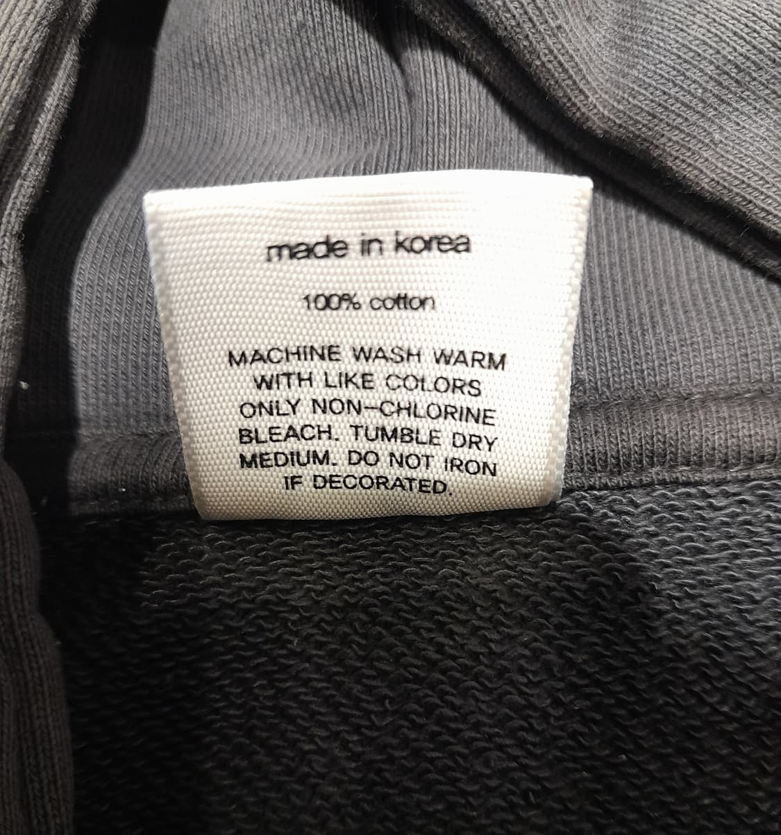 💥블랙아웃 빈티지 워싱 후디 (XL) 상품이미지5