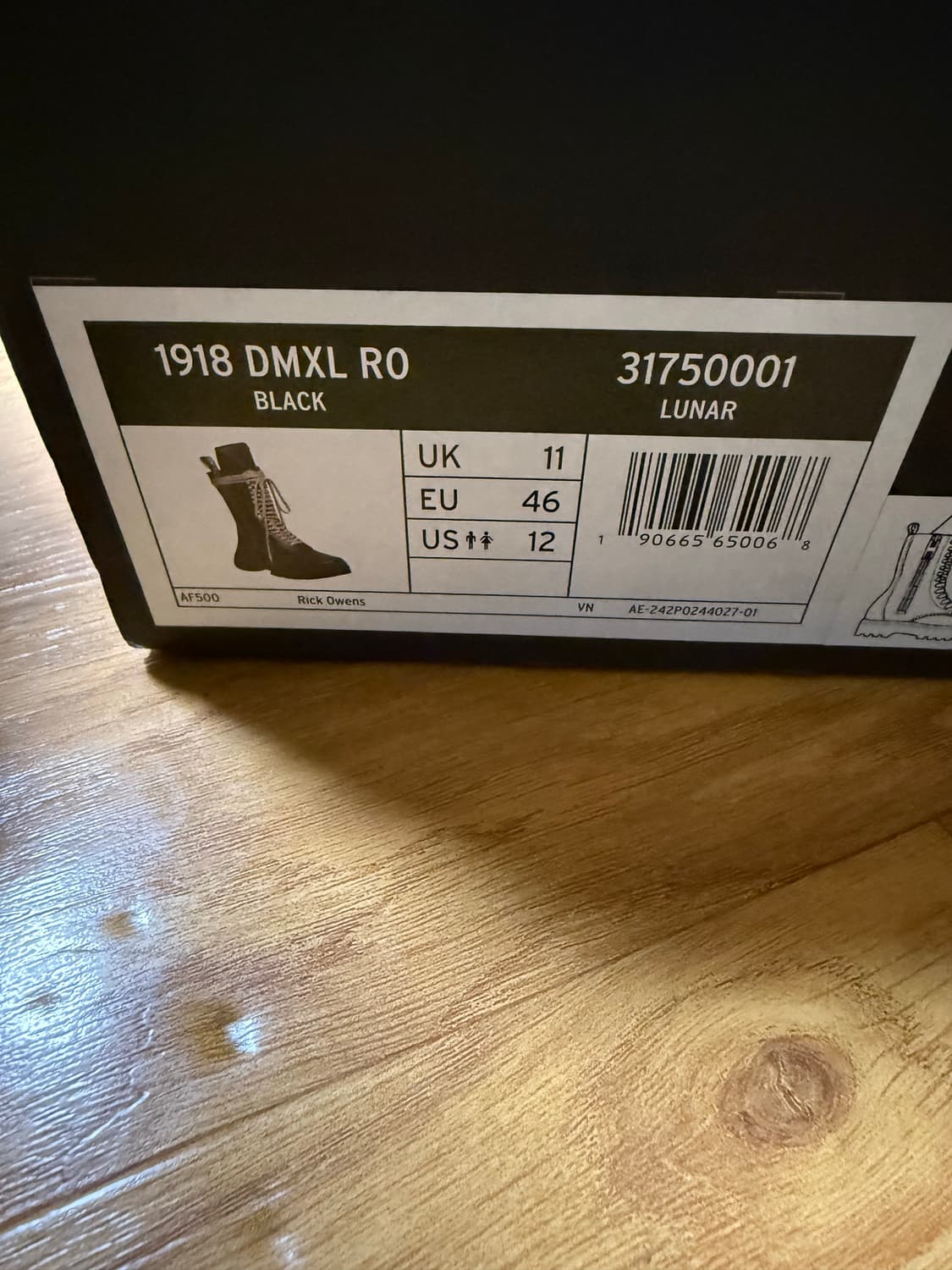 [uk11,300] 릭오웬스 닥터마틴 1918 dmxl ro 상품이미지6