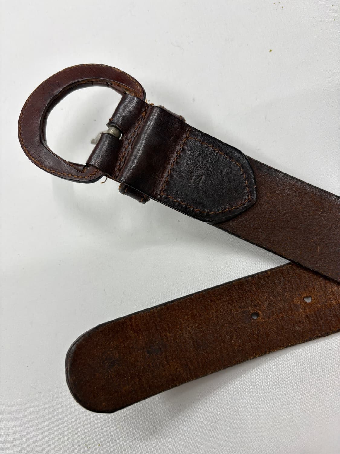 빈티지 웨스턴 스터드 디테일 빈티지 레더 벨트 상품이미지6