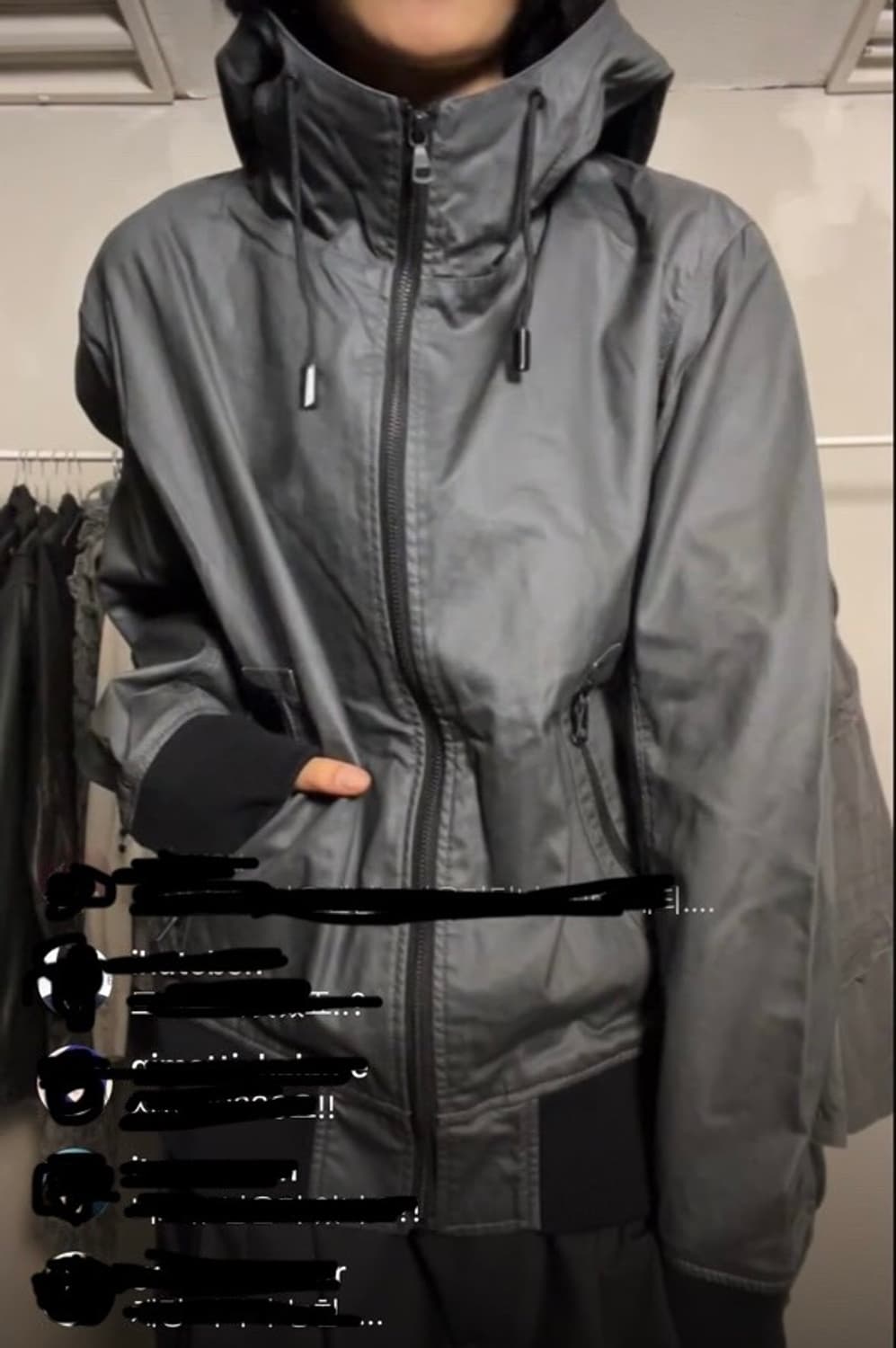 유니클로 하이넥 후드 자켓 상품이미지1