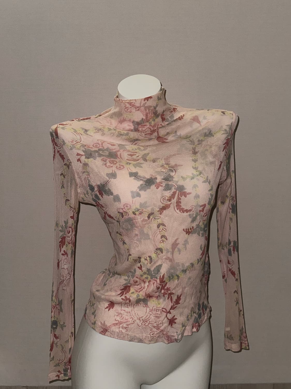 페어리코어 시스루 반폴라 롱슬리브 상품이미지3