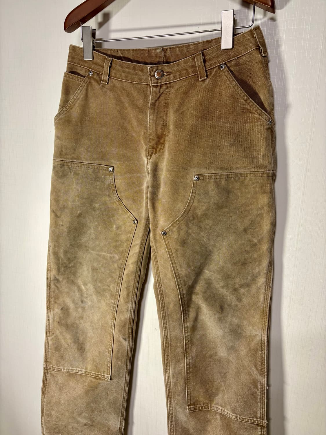 29)90s 칼하트 빈티지 더블니 워크팬츠 브라운 상품이미지6