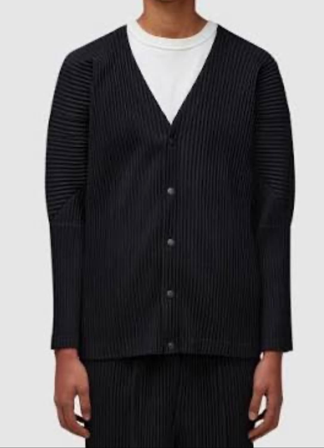 옴므플리세 베이직 가디건 2 블랙 JD441 상품이미지1