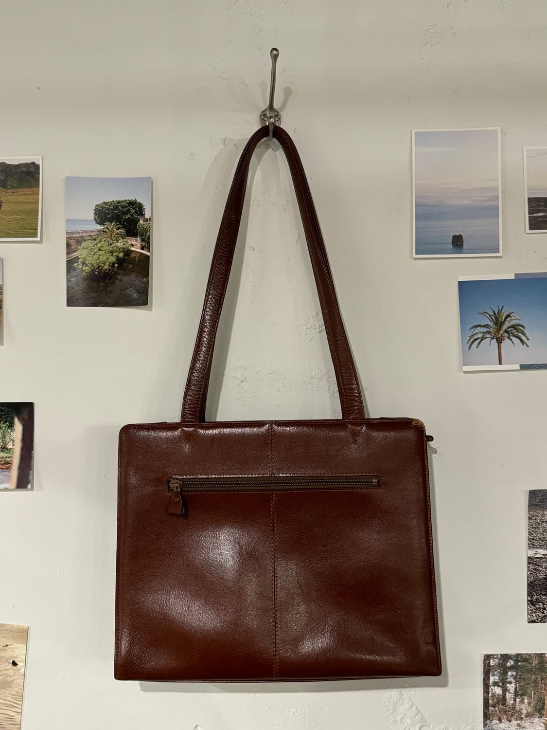 사각 가죽 숄더백 상품이미지6