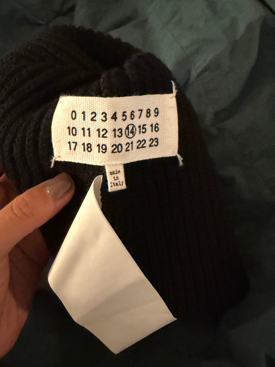 메종 마르지엘라 스티치 비니 블랙 상품이미지2