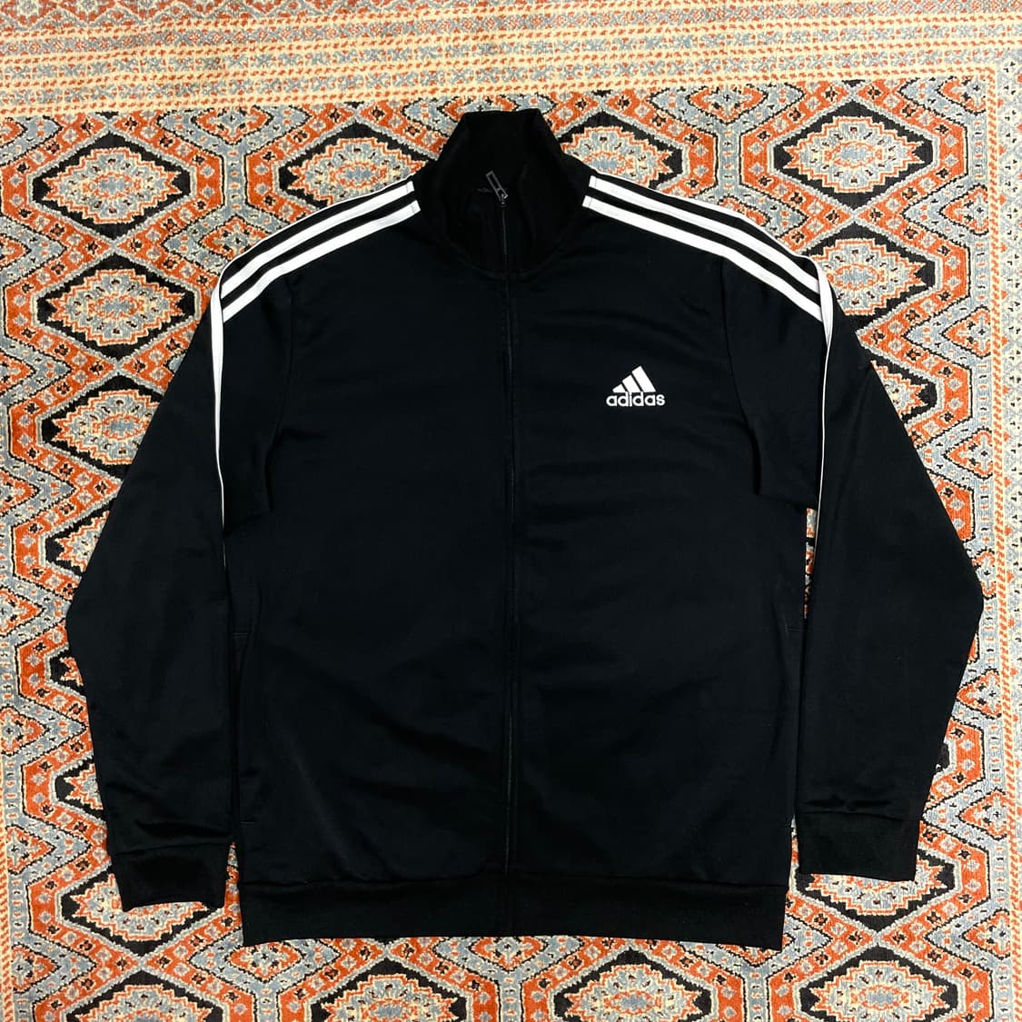 아디다스 삼각로고 블랙 집업져지 자켓 남성2XL 상품이미지1