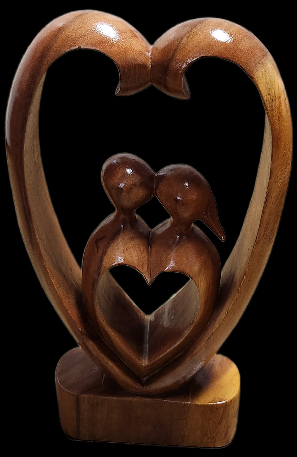 나무 하트 연인 조각상 장식품 인테리어소품 상품이미지3