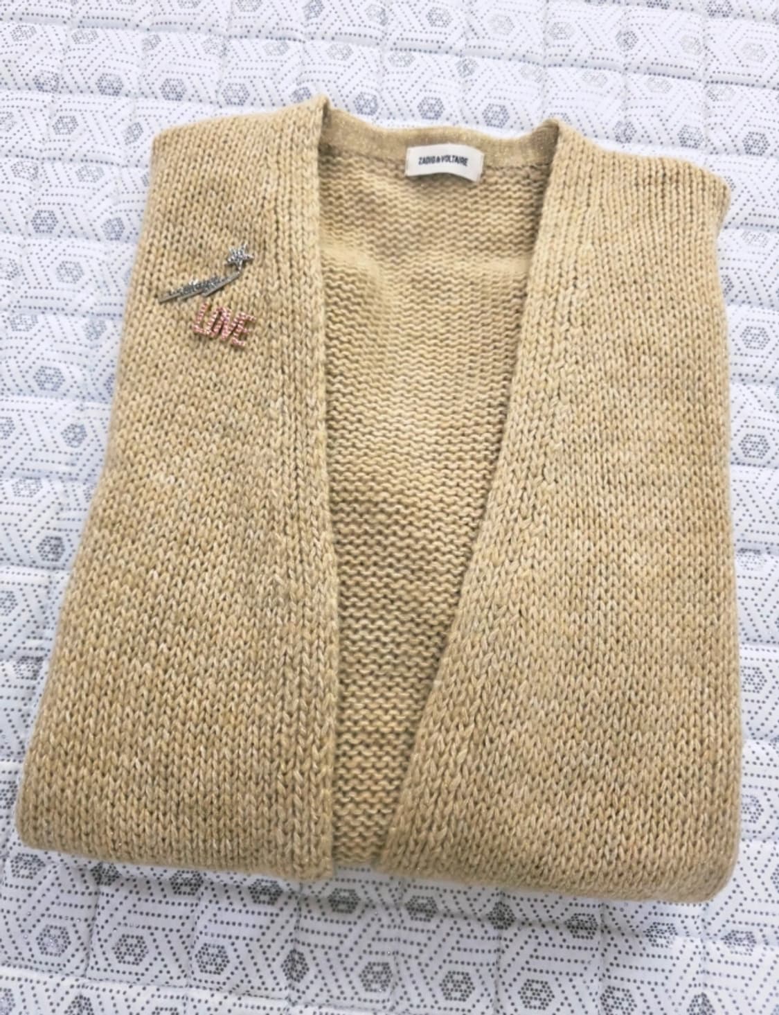 쟈딕앤볼테르 베이지 니트 가디건 F 상품이미지6