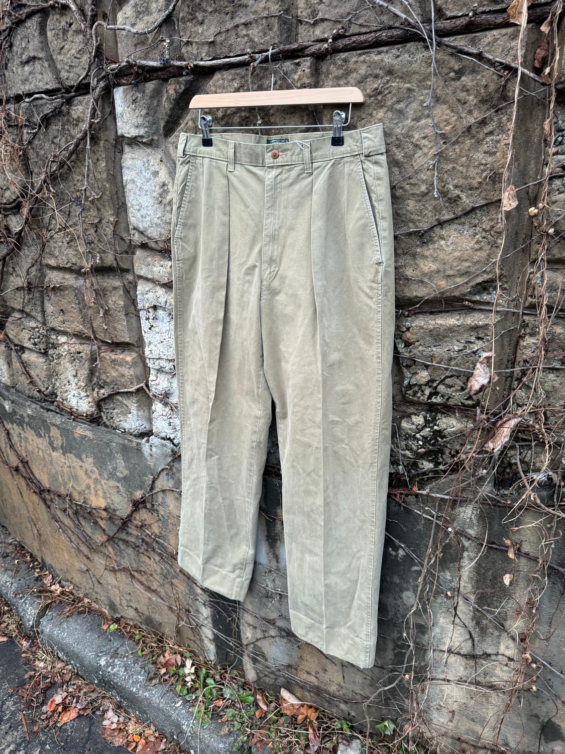 80~90s rrl 폴로 컨트리 스포츠맨 왁스코튼 치노 팬츠 34 상품이미지3