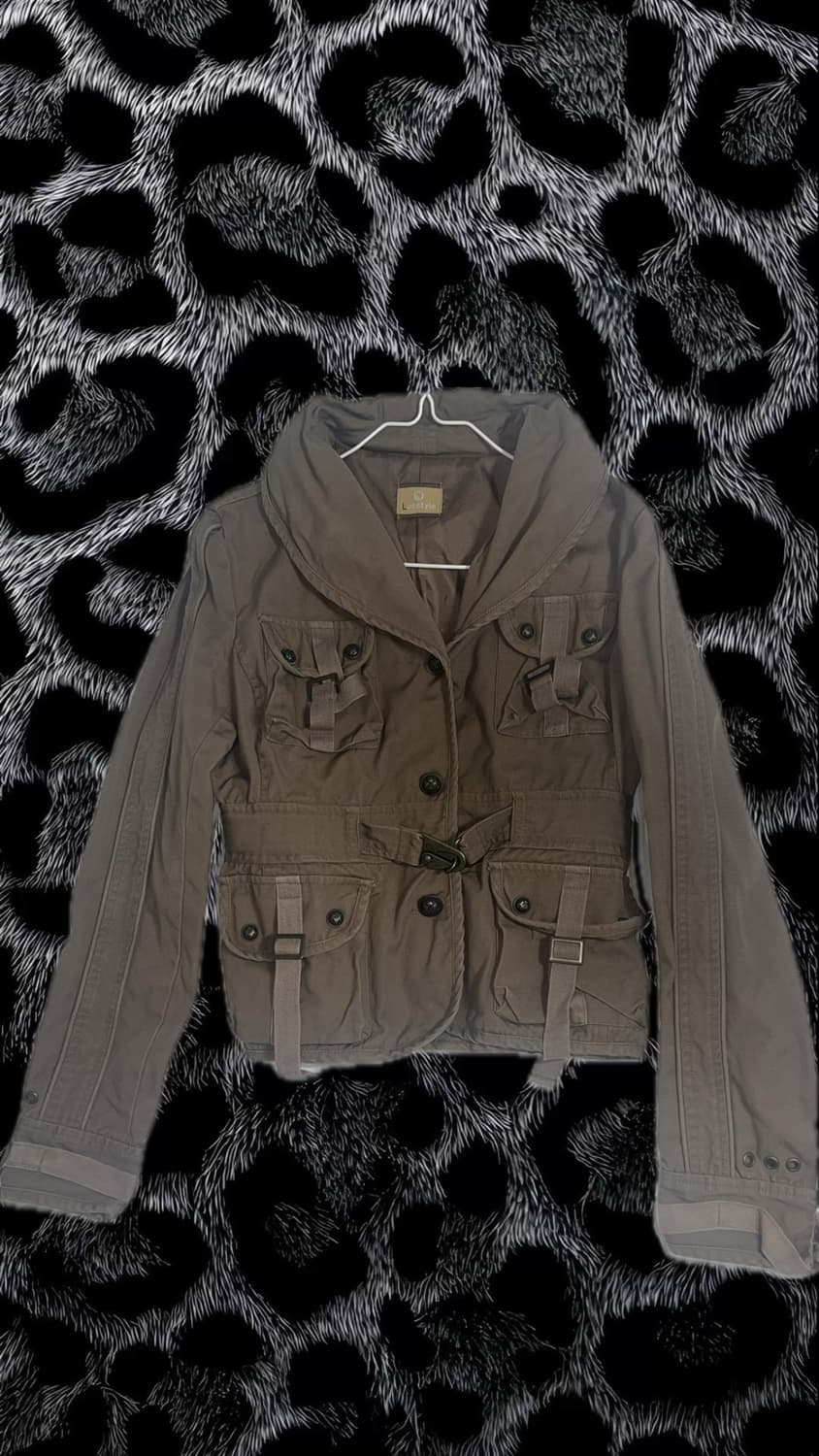 Y2k 브라운 빈티지 자켓 상품이미지1