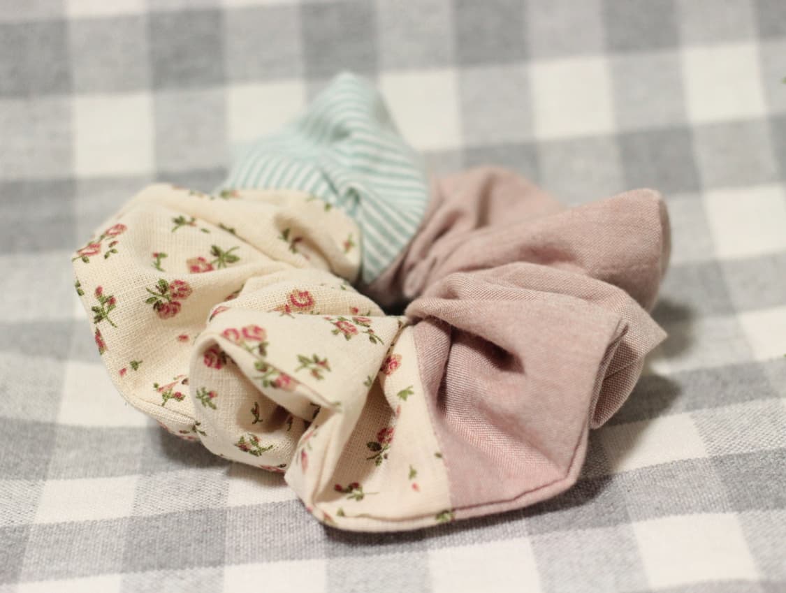 핸드메이드 모리걸 패치워크 스크런치 * 패치슈슈 상품이미지3